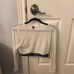 La SENZA netted crop top